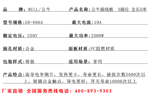 公牛插線板  3插位 全長5米.jpg