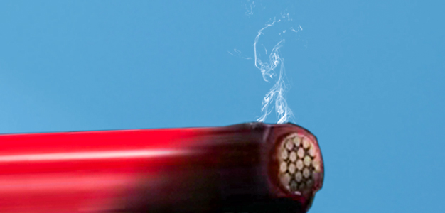 阻燃電線燃燒效果